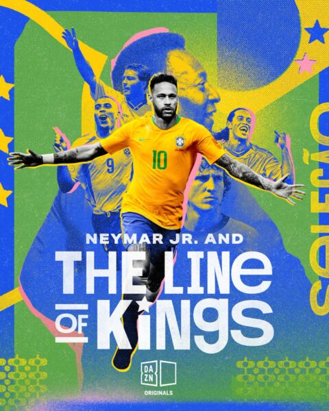 Poster "Neymar Jr. and the Line of Kings" directed by Anthony Wonke