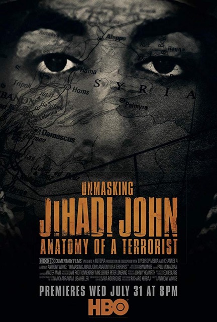 Poster "Unmasking Jihadi John - Anatomy of a Terrorist" directed by Anthony Wonke